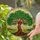Gnarled Tree of Life Landscape - Home Decor Gift for Nature Lover Stained Glass Suncatcher - 2