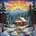 Rustic Log Cabin Snow Forest Stream Mountain Sunset Home Decor Gift Stained Glass Suncatcher - 5