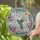 Hummingbird Lotus Daisy Blossom Mosaic Wreath - Home Decor Gift for Wildlife Lover Stained Glass Suncatcher - 2