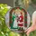 Mrs Claus Santa Claus Winter Porch - Christmas Holiday Home Decor Gift Stained Glass Suncatcher - 2