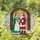 Mrs Claus Santa Claus Winter Porch - Christmas Holiday Home Decor Gift Stained Glass Suncatcher - 1