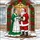 Mrs Claus Santa Claus Winter Porch - Christmas Holiday Home Decor Gift Stained Glass Suncatcher - 5