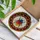 Ornate Scarab Beetle Dense Mosaic Hexagonal Honeycomb - Home Decor Gift for Insect Lover Stained Glass Suncatcher - 3
