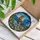 Rooster Eggs Flowers Stained Glass Landscape Farmhouse Home Decor Gift Stained Glass Suncatcher - 3