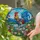 Rooster Eggs Flowers Stained Glass Landscape Farmhouse Home Decor Gift Stained Glass Suncatcher - 2