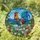 Rooster Eggs Flowers Stained Glass Landscape Farmhouse Home Decor Gift Stained Glass Suncatcher - 1