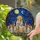 Virgin Mary Baby Jesus Spotted Deer Starry Night Sky - Faith Home Decor Gift Stained Glass Suncatcher - 2