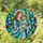 Serene Woman Embracing Joyful Child Flowing Robes Geometric Mosaic - Home Decor Gift Stained Glass Suncatcher - 1