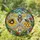 Detailed Bees Sunflower Honeycomb Garden Lush Leaves Blossoms - Home Decor Gift for Bee Lover Stained Glass Suncatcher - 1