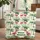 Fuchsia Flamingo Tropical Palm Name Floral Wreath Everyday Carry Gift Quilted Tote Bag - 1