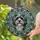 Havanese Dog Multicolored Fur Floral Foliage Mosaic - Dog Lover Home Decor Gift Stained Glass Suncatcher - 2