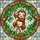 Tiffany Glass Swinging Baby Monkey Circular Frame Jungle Home Decor Gift Stained Glass Suncatcher - 5