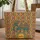 Decorated Indian Elephant Paisley Floral Geometric - Everyday Carry Travel Essentials Gift Quilted Tote Bag - 1
