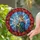 Regal Queen Decanter Elaborate Crown Jewel Border Colorful - Home Decor Gift for Collectors Stained Glass Suncatcher - 2