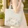 Peony Rose Eucalyptus Floral Vines Personalized - Everyday Carry Gift for Her Quilted Tote Bag - 4