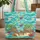 Tropical Beach Lounge Chairs Personalized Sign Travel Essentials for Beach Lovers Quilted Tote Bag - 1