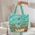 Tropical Beach Lounge Chairs Personalized Sign Travel Essentials for Beach Lovers Quilted Tote Bag - 5