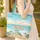 Sea Turtles Ocean Beach Scene Personalized Wooden Sign Everyday Carry Gift Quilted Tote Bag - 4