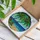 Two Palm Trees Beach Ocean Scene Tropical Foliage - Home Decor Gift Stained Glass Suncatcher - 3