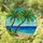 Two Palm Trees Beach Ocean Scene Tropical Foliage - Home Decor Gift Stained Glass Suncatcher - 1