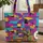 Ornate Vintage Sewing Machine Personalized Hoop Crafter Gift Quilted Tote Bag - 1