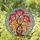 Large Blooming Flowers Stamens Gnarled Stem Leaves - Home Decor Gift for Flower Lover Stained Glass Suncatcher - 1