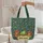 Personalized Curious Frog Log Mushrooms Butterfly - Wildlife Lover Gift Quilted Tote Bag - 5