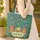 Personalized Curious Frog Log Mushrooms Butterfly - Wildlife Lover Gift Quilted Tote Bag - 4