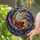 Coffee Cup Saucer Edge-to-Edge Swirls Arcs - Home Decor Gift for Coffee Lover Stained Glass Suncatcher - 2
