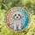 Maltese Dog Stained Glass Mosaic Home Decor Gift for Pet Lovers Stained Glass Suncatcher - 1