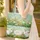 Three White Bunnies Wildflower Garden Floral Foliage - Everyday Carry Gift Quilted Tote Bag - 4