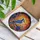 Blue Jay Blooming Flowers Tiffany Glass - Twilight Sunset Mosaic Home Decor Gift Stained Glass Suncatcher - 3
