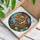 Tiger Head Blooming Roses Flowers Mosaic Sky - Home Decor Gift for Tiger Lover Stained Glass Suncatcher - 3