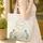 Personalized Vintage Camper Van Wildflower Meadow - Travel Essentials Gift for Camper Lover Quilted Tote Bag - 4