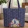 Statue of Liberty New York City Fireworks Star Everyday Carry Gift Quilted Tote Bag - 1