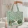 Vintage Camping Trailer Evergreen Wildflower Name Hoop - Travel Essentials Camping Lover Quilted Tote Bag - 5