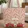 Ornate Vintage Camper Van Hearts Roses Floral Wreath - Valentine's Day Everyday Carry Gift Quilted Tote Bag - 1