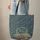 Floral Lily-of-the-Valley Ornate Vintage Books Personalized Name - Everyday Carry Gift Quilted Tote Bag - 6
