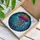 Glowing Iridescent Deep Sea Jellyfish Stained Glass Home Decor Gift for Ocean Lover Stained Glass Suncatcher - 3