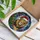 Majestic Lion Santa Hat Christmas Tree Red Baubles Starry Night - Christmas Holiday Decor Stained Glass Suncatcher - 3