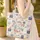 Folk Art Floral Wreath Personalized Patchwork Everyday Carry Gift Quilted Tote Bag - 4