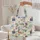Folk Art Floral Wreath Personalized Patchwork Everyday Carry Gift Quilted Tote Bag - 5