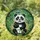 Cheerful Panda Bamboo Birds Tiffany Stained Glass Lush Foliage - Home Decor Gift for Panda Lover Stained Glass Suncatcher - 1