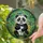 Cheerful Panda Bamboo Birds Tiffany Stained Glass Lush Foliage - Home Decor Gift for Panda Lover Stained Glass Suncatcher - 2