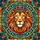 Majestic Crowned Lion Head Jewel Tones Feathered Mane - Home Decor Gift for Lion Lover Stained Glass Suncatcher - 5