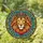 Majestic Crowned Lion Head Jewel Tones Feathered Mane - Home Decor Gift for Lion Lover Stained Glass Suncatcher - 1