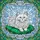 Stained Glass White Persian Cat Emerald Cushion Floral Border - Home Decor Gift for Cat Lover Stained Glass Suncatcher - 5