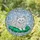 Stained Glass White Persian Cat Emerald Cushion Floral Border - Home Decor Gift for Cat Lover Stained Glass Suncatcher - 1