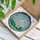 Stained Glass White Persian Cat Emerald Cushion Floral Border - Home Decor Gift for Cat Lover Stained Glass Suncatcher - 3