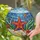 Starfish Ocean Waves Seashells Sand - Coastal Home Decor Gift for Sea Lover Stained Glass Suncatcher - 2
